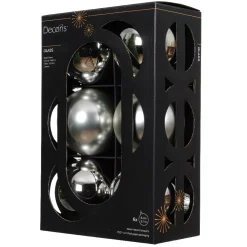 KAEMINGK Palline Di Natale-Set di 6 palline di Natale in vetro (D80 mm) Boreale