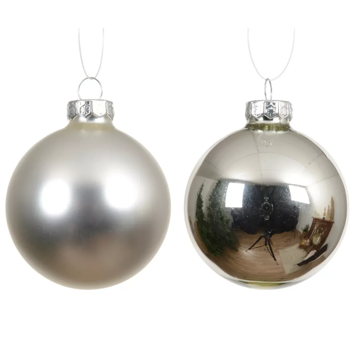 KAEMINGK Palline Di Natale-Set di 6 palline di Natale in vetro (D80 mm) Boreale