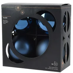 KAEMINGK Palline Di Natale-Set di 4 Palline di Natale in vetro (D100 mm) Boreale