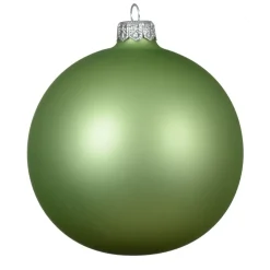 KAEMINGK Palline Di Natale-Set di 4 palline di Natale in vetro (D100 mm) Artico opaco Verde te