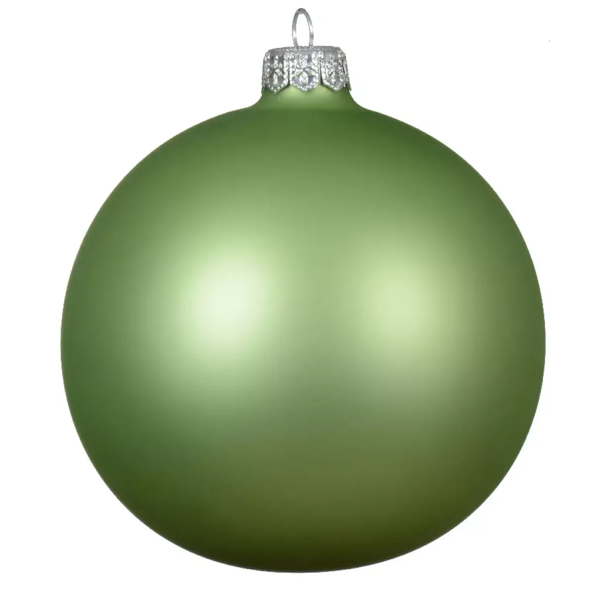 KAEMINGK Palline Di Natale-Set di 4 palline di Natale in vetro (D100 mm) Artico opaco Verde te
