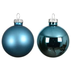 KAEMINGK Palline Di Natale-Set di 4 Palline di Natale in vetro (D100 mm) Boreale Blu brillante