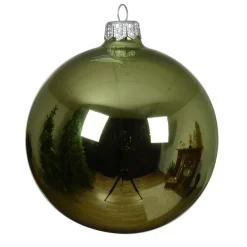 KAEMINGK Palline Di Natale-Set di 4 palline di Natale in vetro (D100 mm) Artico brillante