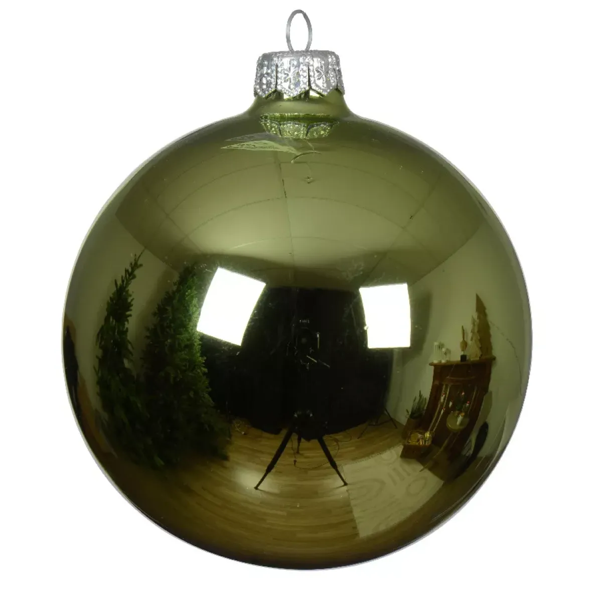 KAEMINGK Palline Di Natale-Set di 4 palline di Natale in vetro (D100 mm) Artico brillante