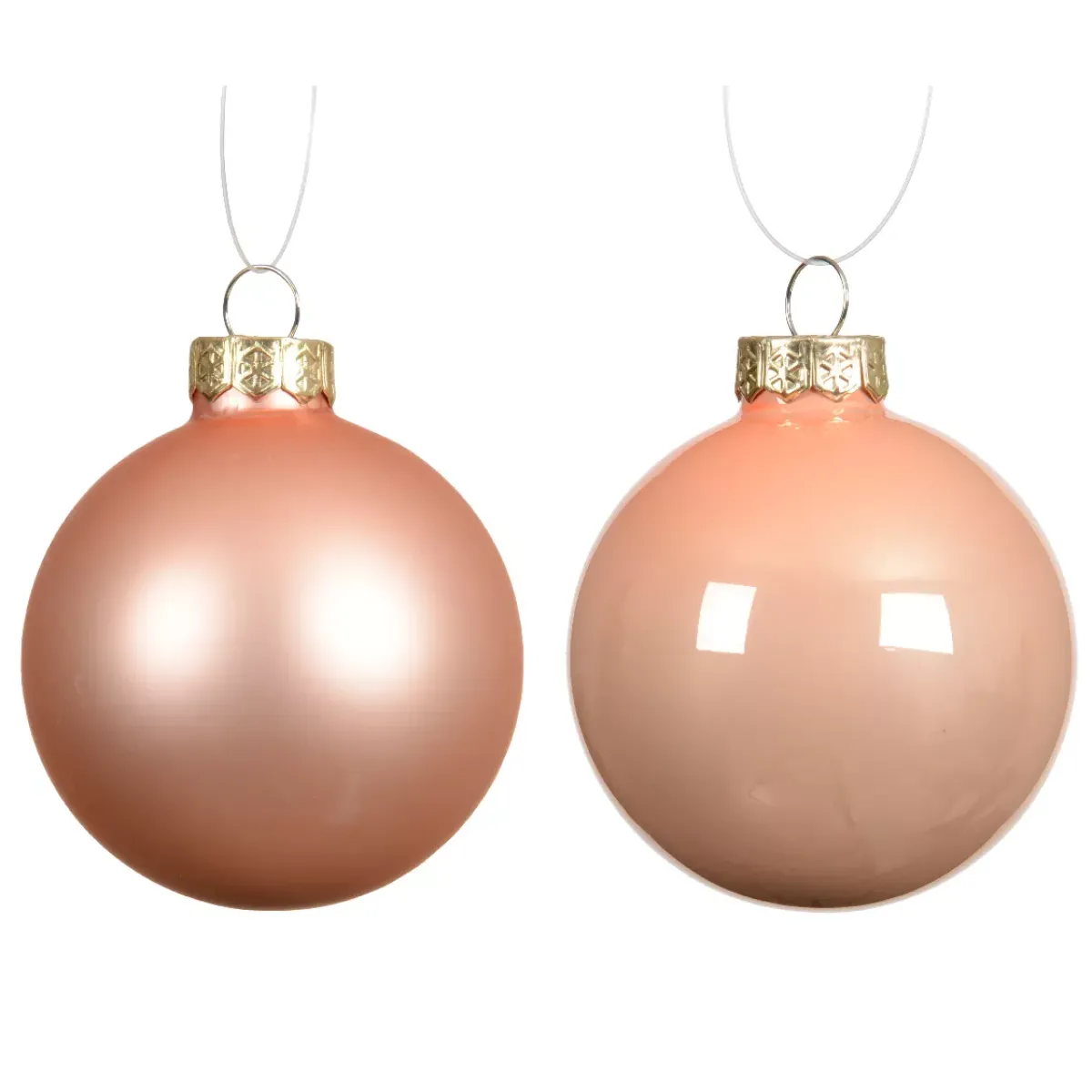KAEMINGK Palline Di Natale-Set di 4 palline di Natale in vetro (D100 mm) Boreale Pesca