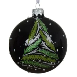 KAEMINGK Palline Di Natale-Set di 6 palline di Natale in vetro (D80 mm) Ramoscelli di albero