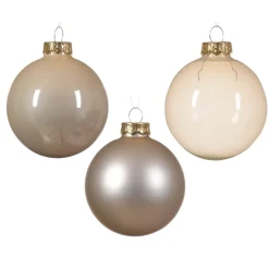 KAEMINGK Palline Di Natale-Set di 21 palline di Natale in vetro (D60 a 75 mm) Assortite Cristallo