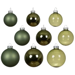 KAEMINGK Palline Di Natale-Set di 21 palline di Natale in vetro assortite Cristallo