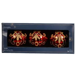 KAEMINGK Palline Di Natale-Set di 3 palline di Natale in vetro (D80 mm) Palazzo