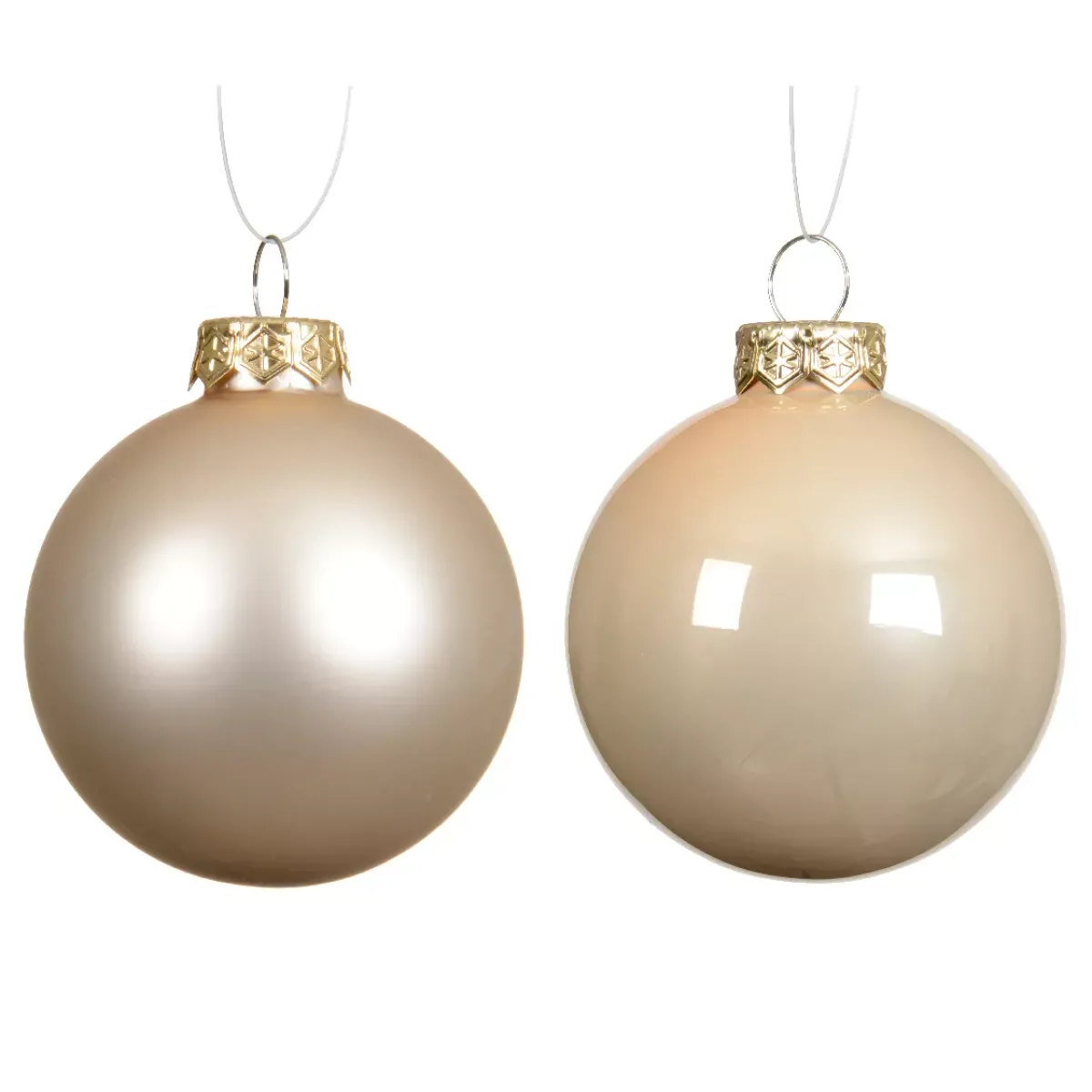 KAEMINGK Palline Di Natale-Set di 6 palline di Natale in vetro (D80 mm) Boreale