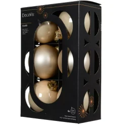 KAEMINGK Palline Di Natale-Set di 6 palline di Natale in vetro (D80 mm) Boreale