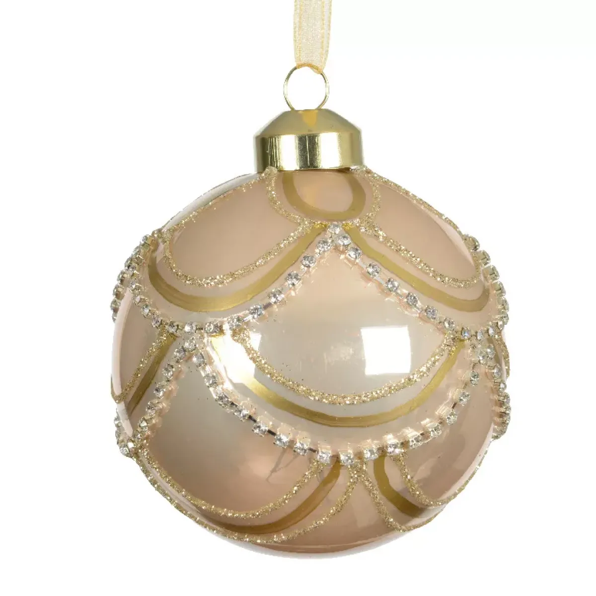 KAEMINGK Palline Di Natale-Set di 2 palline di Natale in vetro (D80 mm) Principessa