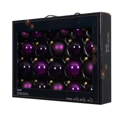 KAEMINGK Palline Di Natale-Set di 21 palline di Natale in vetro (D60 a 75 mm) Assortite Cristallo Fico