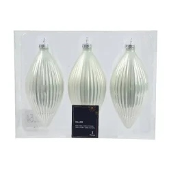 KAEMINGK Palline Di Natale-Set di 3 palline di Natale in vetro (D60 mm) Goccia preziosa