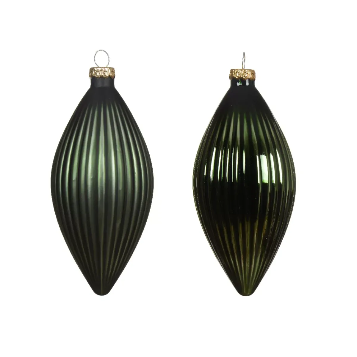 KAEMINGK Palline Di Natale-Set di 3 palline di Natale in vetro (D60 mm) Goccia Preziosa