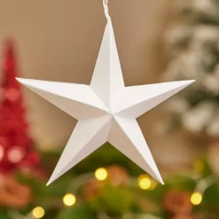 KAEMINGK Addobbi Natalizi|Decorazioni E Oggetti Natalizi-Set di 4 pendenti in carta (D15 cm) Astre di Carta