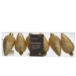 KAEMINGK Addobbi Natalizi-Set di 6 pigne Alpine