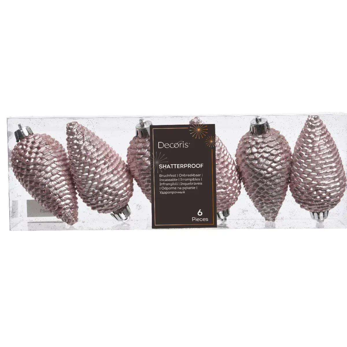KAEMINGK Addobbi Natalizi-Set di 6 pigne Alpine