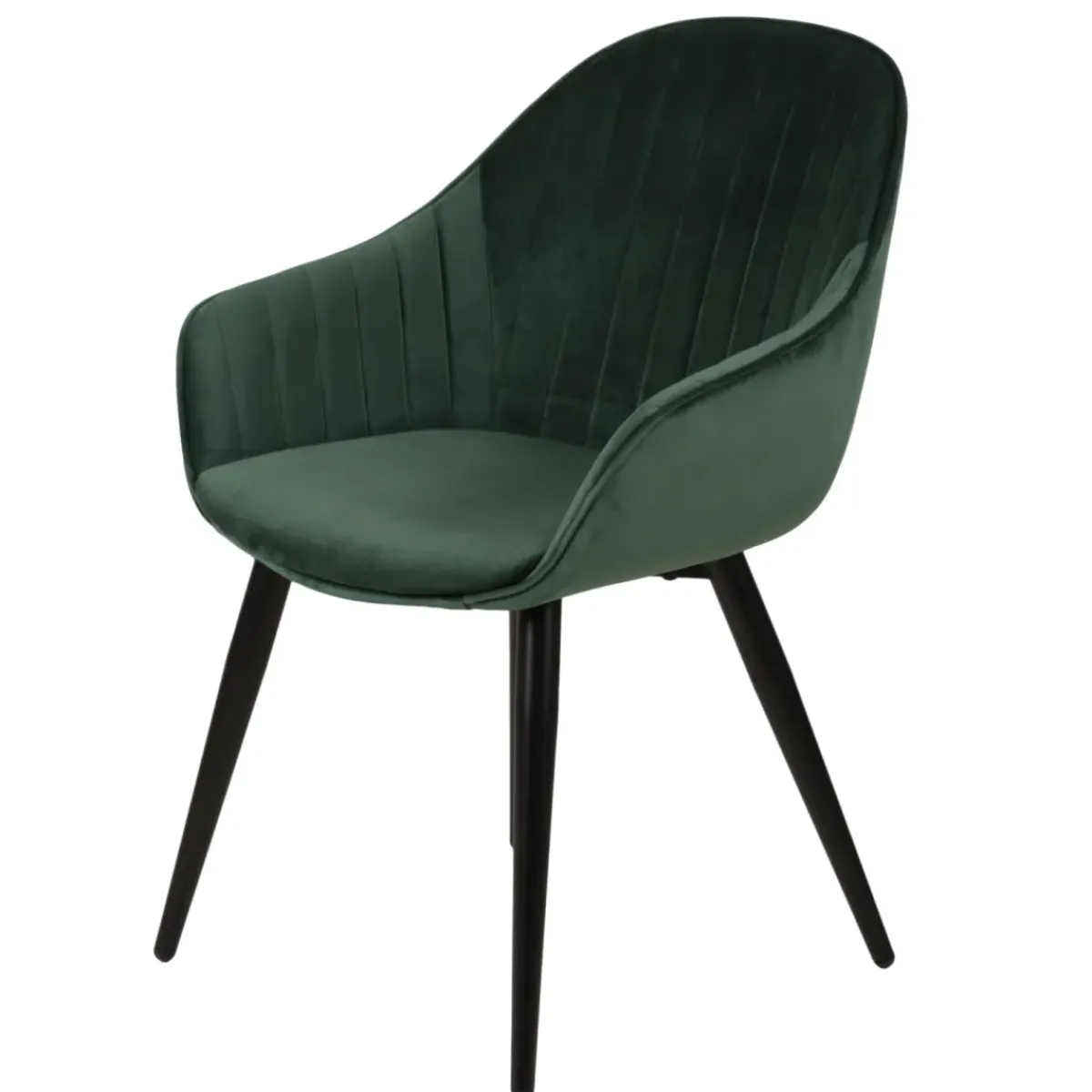 Poltrone-Set di 2 poltrone in velluto (seduta 47 cm) Juno scuro