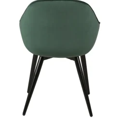 Poltrone-Set di 2 poltrone in velluto (seduta 47 cm) Juno scuro