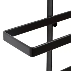 EMINZA Mobili Portabottiglie-Set di 2 portabottiglie da parete metallo 12 scompartimenti (Alt 139 cm) Léo
