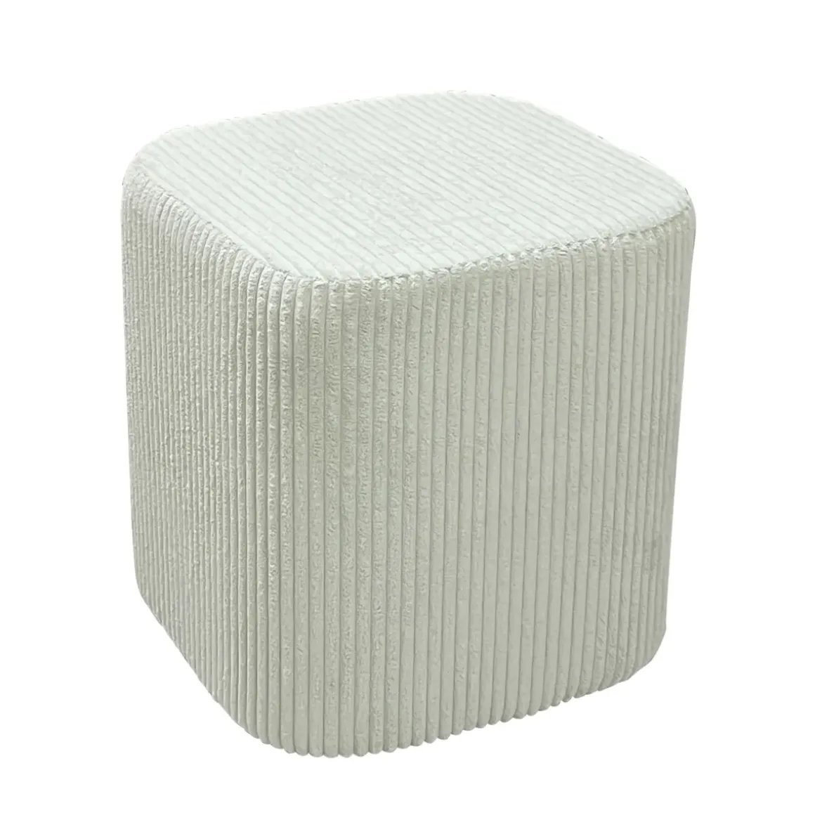 Set di 2 pouf in velluto (H 38 cm) Shan Verde eucalipto