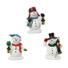 KAEMINGK Personaggi E Accessori Per Villaggio-Set di 3 Pupazzi di Neve (H6,5 cm) Felici per villaggio