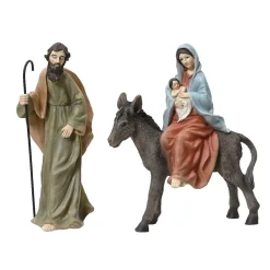 KAEMINGK Statuine Presepe-Set di 3 santoni (H19 cm) San Cristoforo