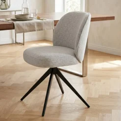Sedia-Set di 2 sedie da pranzo girevoli (seduta 51 cm) Spina