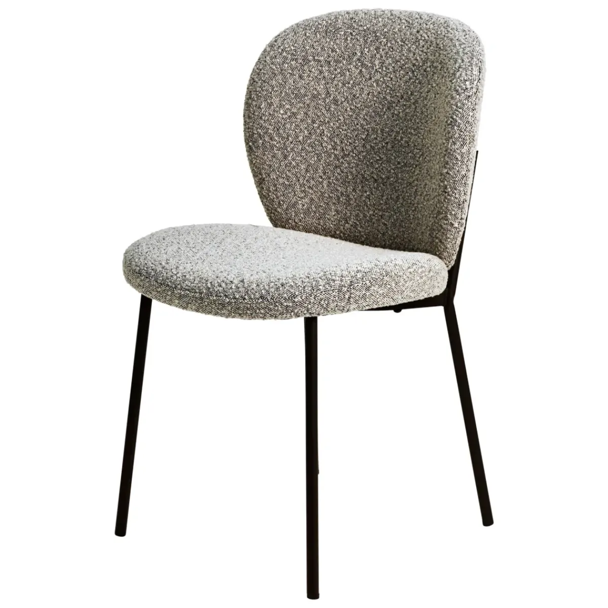 Sedia-Set di 2 sedie da pranzo in bouclé (seduta 48,5 cm) Isla