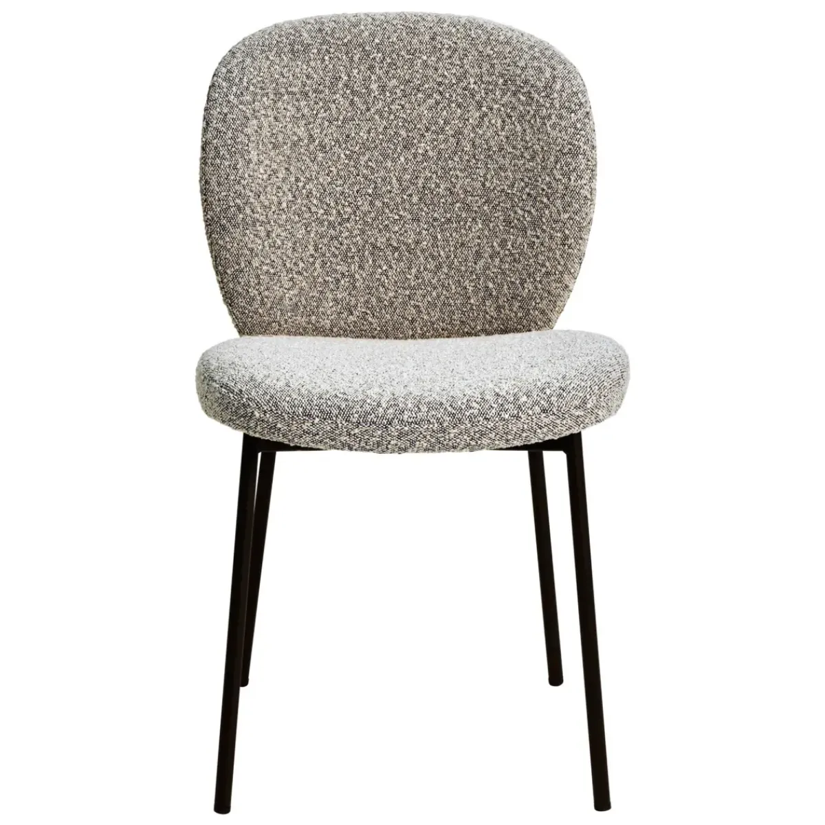 Sedia-Set di 2 sedie da pranzo in bouclé (seduta 48,5 cm) Isla