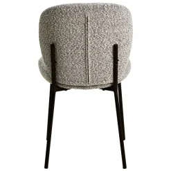 Sedia-Set di 2 sedie da pranzo in bouclé (seduta 48,5 cm) Isla