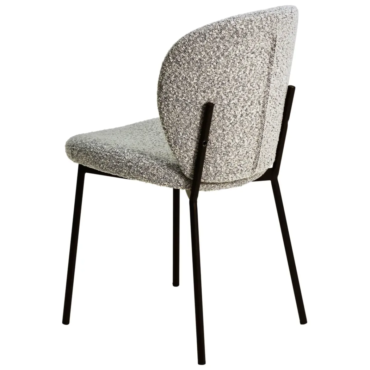 Sedia-Set di 2 sedie da pranzo in bouclé (seduta 48,5 cm) Isla