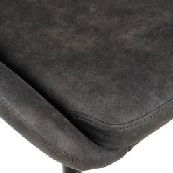 Sedia-Set di 2 sedie da pranzo in ecopelle (seduta 47 cm) Juno