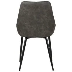 Sedia-Set di 2 sedie da pranzo in ecopelle (seduta 47 cm) Juno