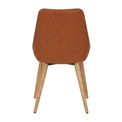 Sedia-Set di 2 sedie da pranzo in tessuto (seduta 47 cm) Juno