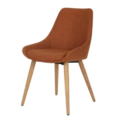 Sedia-Set di 2 sedie da pranzo in tessuto (seduta 47 cm) Juno