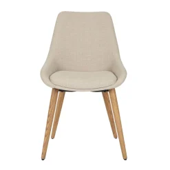 Sedia-Set di 2 sedie da pranzo in tessuto (seduta 47 cm) Juno