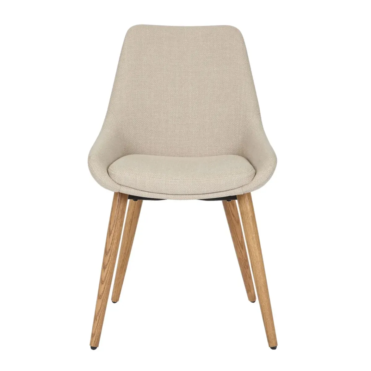 Sedia-Set di 2 sedie da pranzo in tessuto (seduta 47 cm) Juno