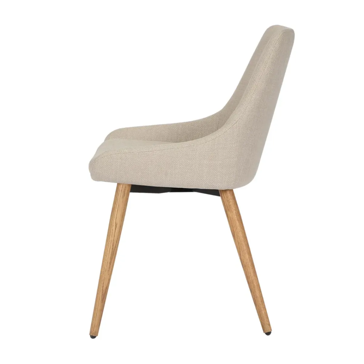 Sedia-Set di 2 sedie da pranzo in tessuto (seduta 47 cm) Juno