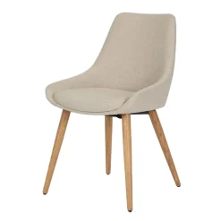 Sedia-Set di 2 sedie da pranzo in tessuto (seduta 47 cm) Juno