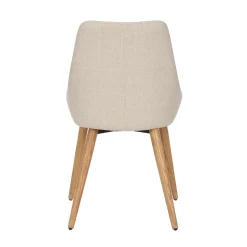 Sedia-Set di 2 sedie da pranzo in tessuto (seduta 47 cm) Juno