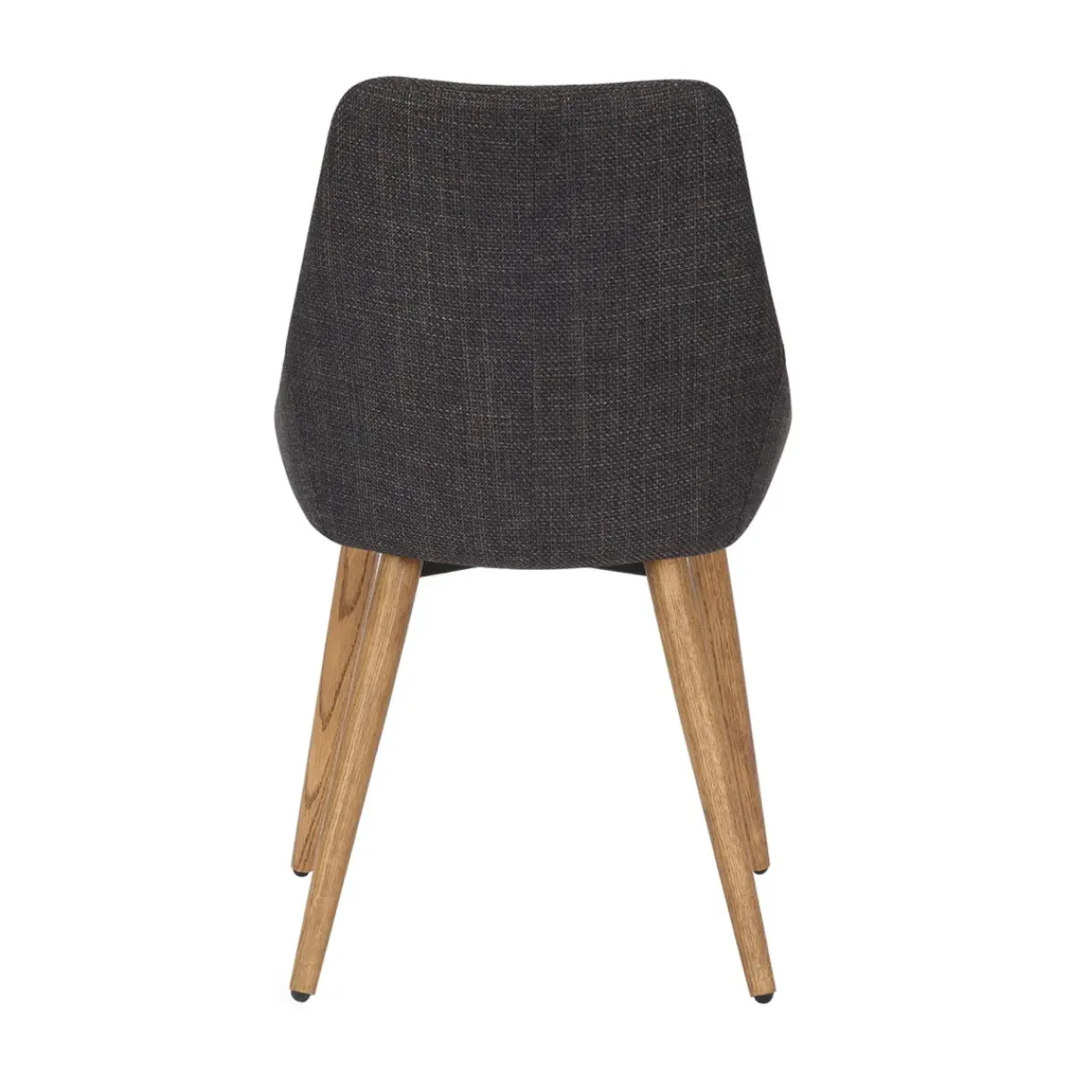 Sedia-Set di 2 sedie da pranzo in tessuto (seduta 47 cm) Juno Grigio