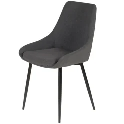 Sedia-Set di 2 sedie da pranzo in tessuto (seduta 47 cm) Juno