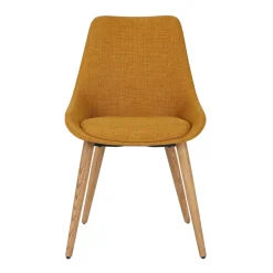 Sedia-Set di 2 sedie da pranzo in tessuto (seduta 47 cm) Juno