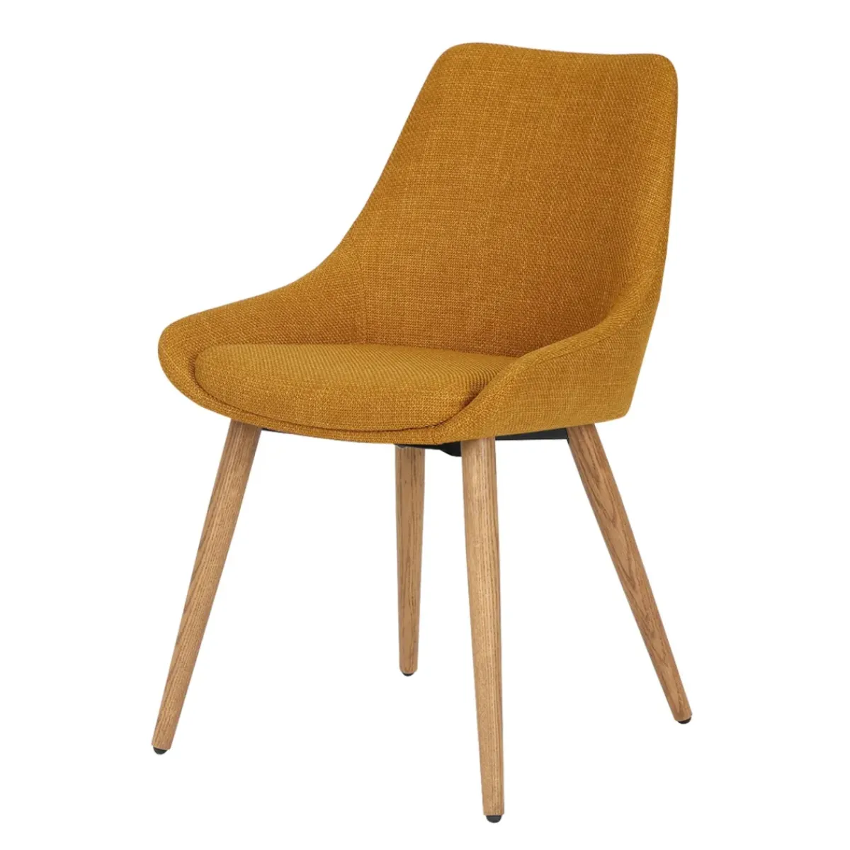 Sedia-Set di 2 sedie da pranzo in tessuto (seduta 47 cm) Juno