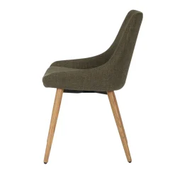 Sedia-Set di 2 sedie da pranzo in tessuto (seduta 47 cm) Juno
