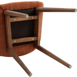 Sedia-Set di 2 sedie da pranzo in tessuto (seduta 48 cm) Elia Caramello