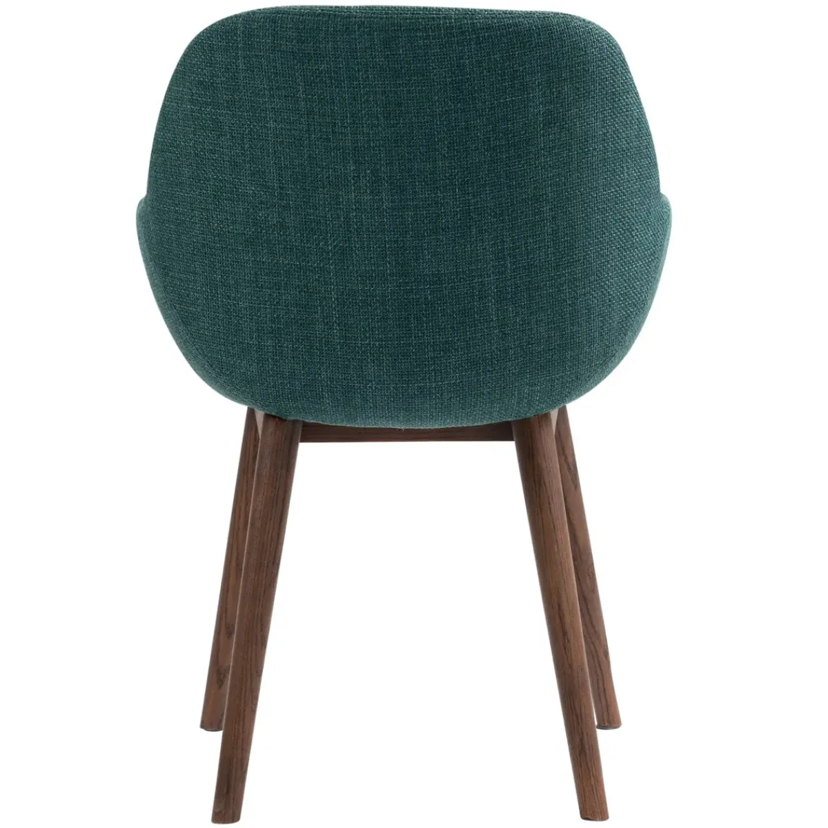Sedia-Set di 2 sedie da pranzo in tessuto (seduta 48 cm) Elia Verde smeraldo