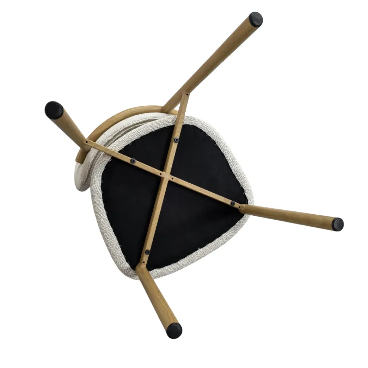 Sedia-Set di 2 sedie da pranzo in tessuto (seduta 49 cm) Amal